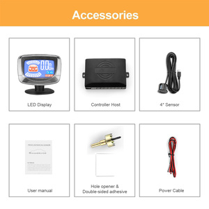 High Quality 4 Car <strong>Reverse</strong> Parking <strong>Sensors</strong> <strong>LCD</strong> <strong>Display</strong> Screen for Auto <strong>Sensor</strong> with Digital Voice Alert - Product Image 5