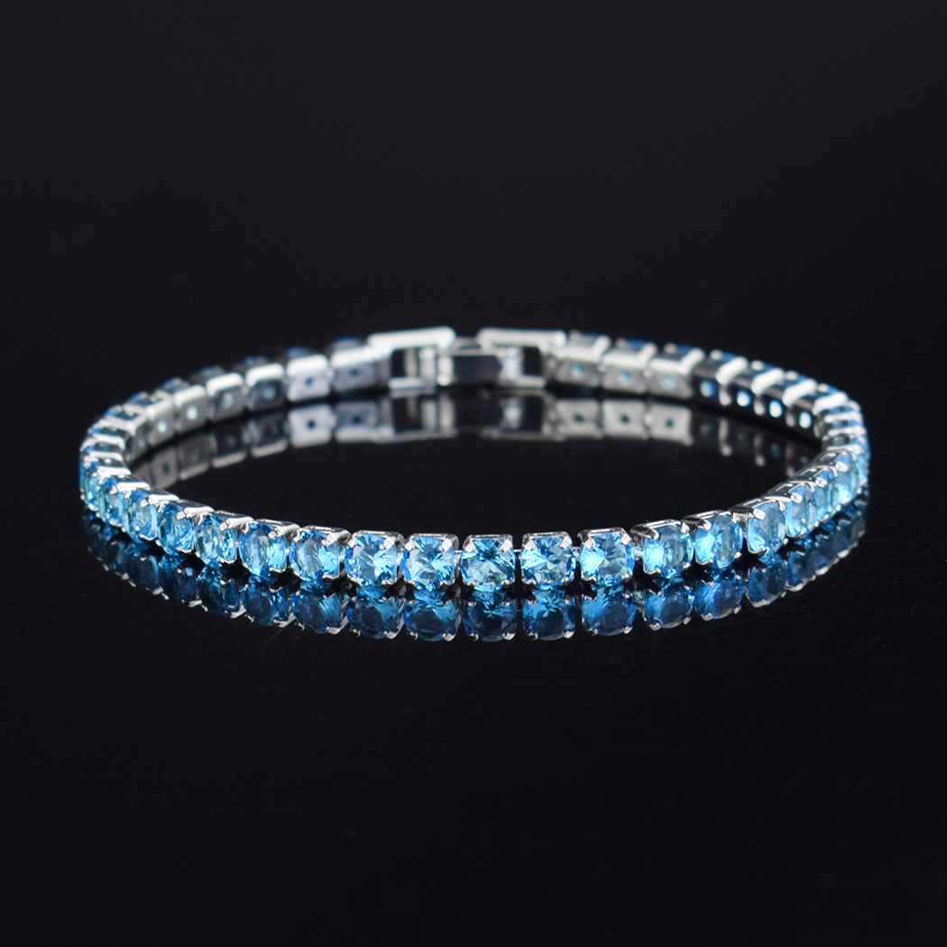 Bleu ciel-ARGENT