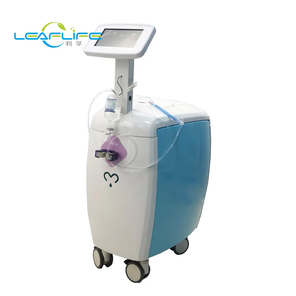 Leaflife más oxígeno cáscara de la seguridad de la máquina facial anti-envejecimiento cuidado de la piel/oxígeno jet radio Frecuencia