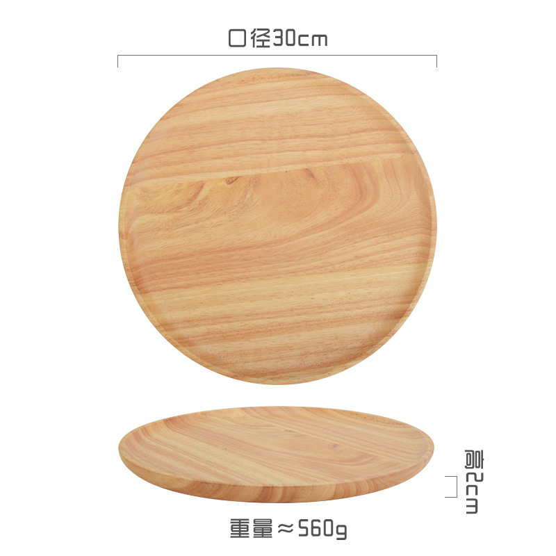 Palette ronde en chêne 30cm