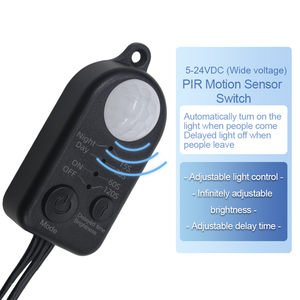 Minivestido de luz LED inteligente de 12V/5V, interruptor de sensor de cuerpo humano con atenuación continua, para armarios de armario, novedad de 2017 - Product Image 1