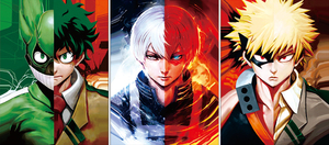 Thiết kế mới nhất Anime My <span class=keywords><strong>Hero</strong></span> <span class=keywords><strong>ACADEMIA</strong></span> 3D lenticular áp phích 3 ký tự thay đổi hình ảnh Manga 3D lật Áp phích trang trí tường - Product Image 4