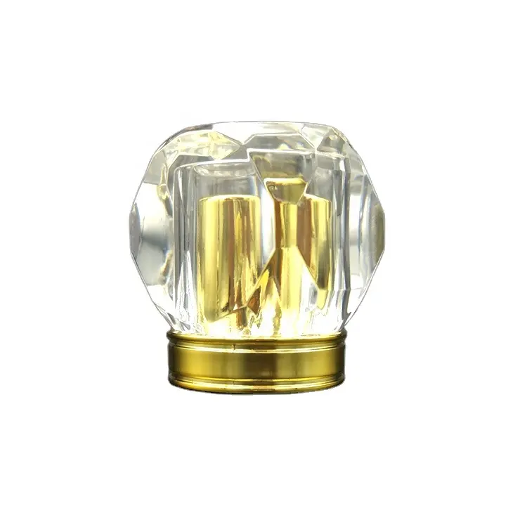 2021 Tùy Chỉnh Acrylic Nhôm Nước Hoa Cap Vàng Cologne Nước Hoa Vít Vương Miện Cap