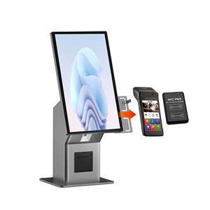KIOSK 21.5インチLCDタッチスクリーンPOSセルフサービス注文と支払いオールインワンマシンブラケット付きハンドヘルドPOSマシン - Product Image 5