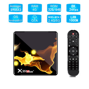 Quad Core Android 9.0 ricevitore tv Media Player mini set-top box digitale hd decoder h.256 Smart Android TV Box - Product Image 2