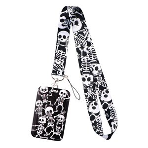 Tùy Chỉnh Halloween <span class=keywords><strong>Skull</strong></span> Cổ Dây Đeo Dây Buộc Nylon Chất Liệu Bền Không Thấm Nước Cho <span class=keywords><strong>USB</strong></span> Huy Hiệu Chủ Thẻ Chìa Khóa DIY Treo Dây Quà Tặng - Product Image 4