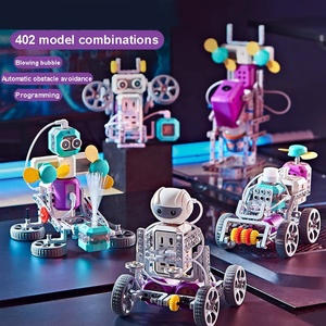 Kit di blocchi di costruzione di circuiti staminali fai da te 402 esperimenti scientifici di fisica modellano il collegamento di circuito costruendo blocchi di programmazione giocattolo Set di blocchi - Product Image 3
