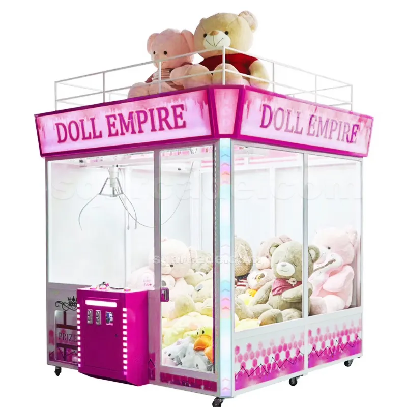 Cheap Shopping Mall Coin Operated Arcade Machine Plush Toys Kids Vending Machine Big Human Claw Crane Game Machine à venda