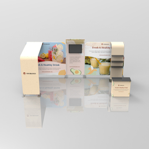<span class=keywords><strong>10x20</strong></span>标准便携式贸易展览展台，带张力织物展示展台定制