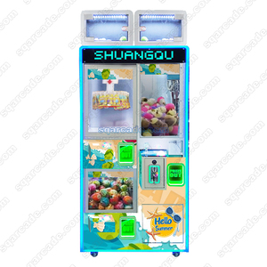 Özelleştirilebilir jetonla çalışan süper Mini Duo Ocean Explorer çoklu oyun pençeli vinç ve çift kapsül makineleri klip hediye oyun makinesi - Product Image 1