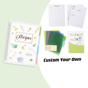 Спиральный переплетенный DIY Custom сделать свою собственную кулинарную книгу с 240 страницами пустая книга рецептов, чтобы написать в ваших собственных рецептах - Product Image 3