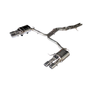 OEM <strong>Valved</strong> Catback Exhaust Systems for Audi A7 C7 C8 3.0T Exhaust Pipes with Remote Control Silver Chrome <strong>Tips</strong> - Product Image 1