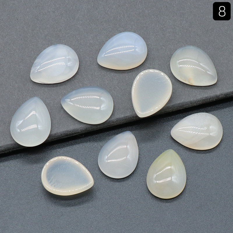 15x20mm white agate-single