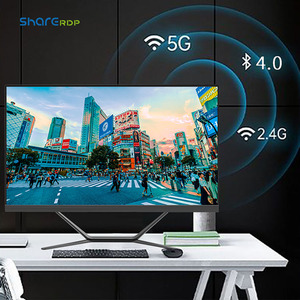 Sharerdp Todo-en-Uno 4K 23,8 Pulgadas Pantalla LCD Computadora 10th y 11th Generation Core I3 I5 I7 Monoblock Business PC
