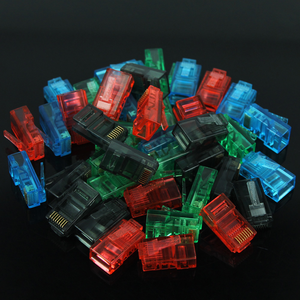 100 adet 8P8C RJ45 konnektör 3 Prong Cat5e Cat6 Ethernet UTP modüler fiş RJ45 fiş UTP Cat6 kedi 6 modüler fiş - Product Image 6