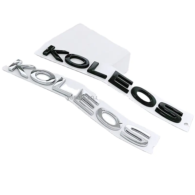 Autocollant ABS auto autocollant lettre 3d emblèmes KOLEOS autocollant voiture galvanoplastie plaque signalétique pour Renault