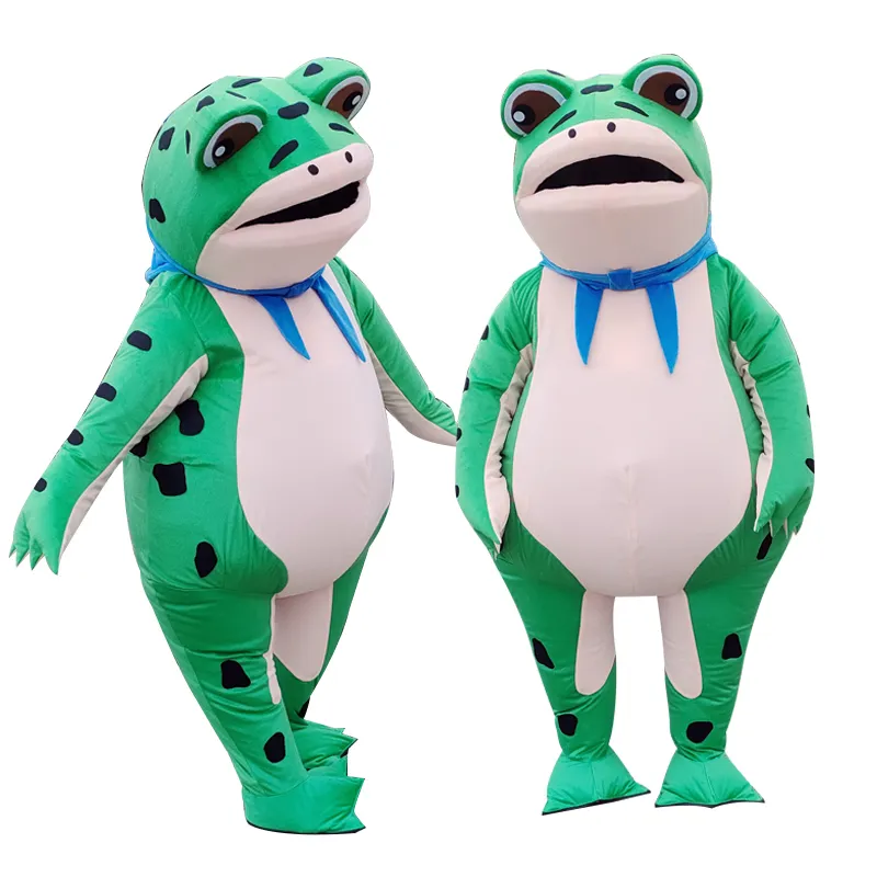 Disfraz de rana inflable de dibujos animados para adultos, disfraz de Halloween Unisex