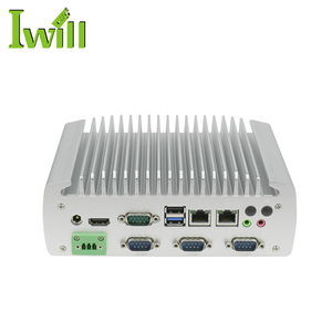 Dual Lan J1900 Mini Pc Industrial 6COM RS485 RS232 Sistema operativo Linux Mini Pc para monitoreo de seguridad - Product Image 1
