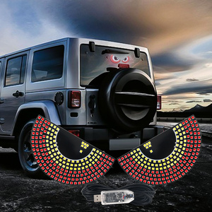 Yobis 12V Car Window Flexible <strong>LED</strong> Devil Eyes Display Screen Panel Interactive Rearview Mirrors with Headlight for BMW - Product Image 1