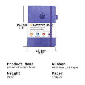 Alfabetik sekmeler ile özel renk ciltli defter iş ofis tarzı adres şifre kitap kişiselleştirilmiş günlüğü logosu - Product Image 4