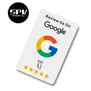 Stampa personalizzata codice QR 13.56mhz RFID Ntag213 Google Review NFC Card - Product Image 1