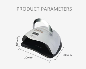 Secador de uñas de alta potencia, luz de Gel de velocidad de curado rápido, luz LED UV de 180W para uñas con 4 tipos de temporizador y Sensor inteligente - Product Image 6