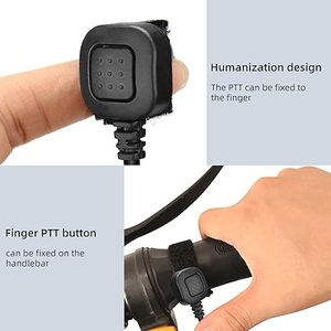 K Plug Motorcycle Full Face Helmet Headset with PTT for <strong>Retevis</strong> RT22 RT68 <strong>RT21</strong> H-777 RT27 RT86 RB68 Two Way Radio - Product Image 4