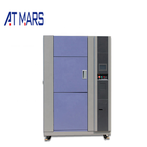 60 °C-150 °C Dispositivo de choque térmico OEM Prueba de ciclo frío caliente programable Cámara de prueba de choque térmico de tres zonas para laboratorio - Product Image 1