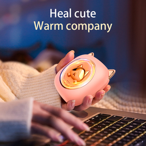 Winter Cute Cat Mini Portable Hand Warmer Power Bank, USB 5V 2A Fast Charging <strong>Input</strong> <strong>Output</strong> 3600mah Rechargeable Hand Warmer - Product Image 3