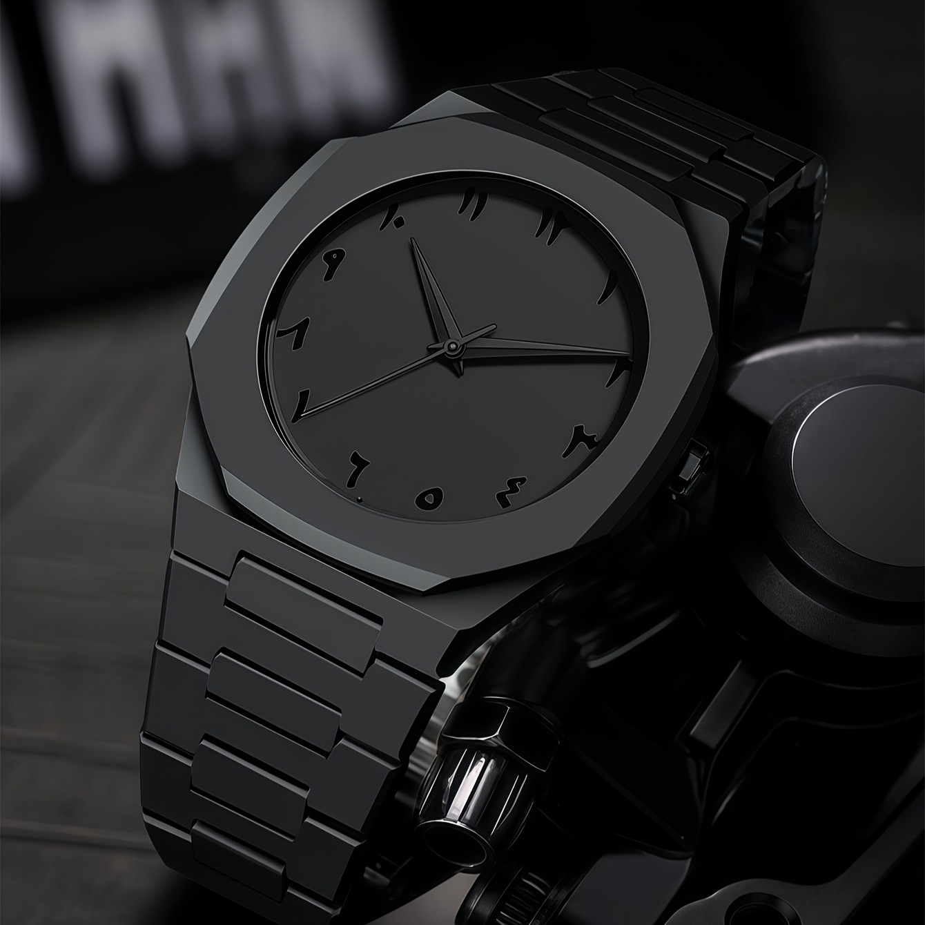 Coquille noire plaque noire mot noir