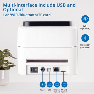 Xprinter 420B doğrudan termal USB kablosuz etiket yazıcı 4*6 inç nakliye etiket havayolu fatura baskı stok ürün - Product Image 6