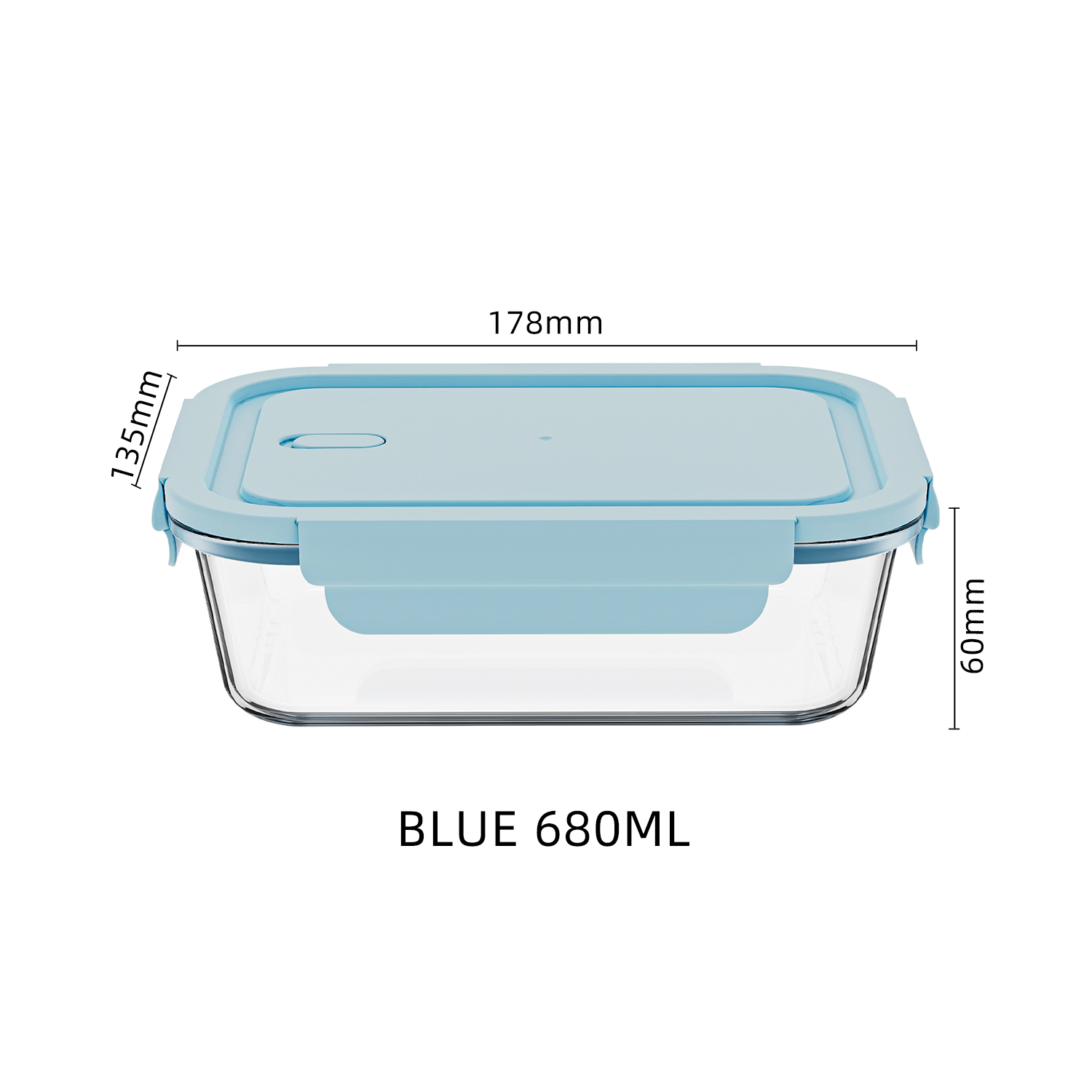 Bleu 680ML 178*135*60mm