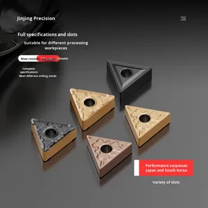 Herramienta de torno CNC TNMG 160404, hoja triangular externa, inserto de carburo PVD para cabezal de corte de ranurado, herramienta de torno triangular externo - Product Image 2