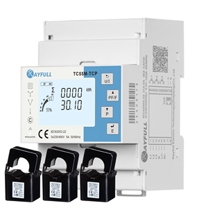 Rayfull-Medidor de energía de Puerto Ethernet Modbus RS485, 3 fases, 1A, 5A, CT, entrada multiparámetros, Puerto TCP/IP, RS485 - Product Image 2