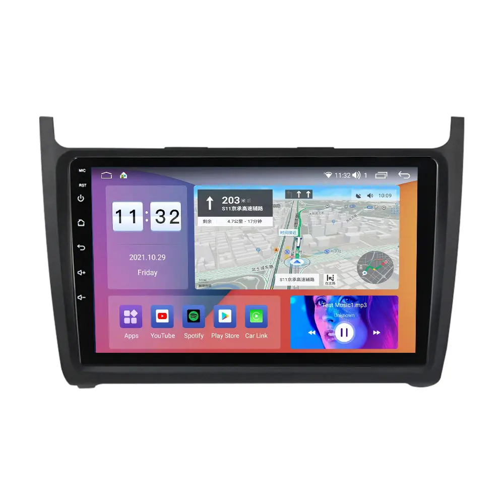 Prelingcar لشركة فولكس فاجن بولو جولف باسات الروبوت 12 سيارة رصد 8 + 256 carplay DSP RDS GPS بنيت في 2din مشغل دي في دي مزود براديو 5.1 ايفي