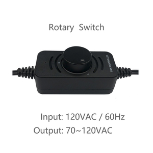 AC tốc độ quạt điều khiển điện áp quạt điều khiển chúng tôi tiêu chuẩn hai-prong mở rộng dây ROTARY dimmer điều khiển - Product Image 4