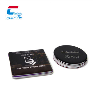 Venta de fábrica, etiqueta NFC, Chip incrustado, forma personalizada, enlace de código QR, pegatinas de tarjeta de revisión de Google - Product Image 5