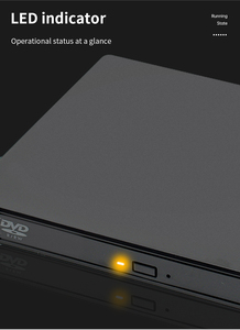 USB External <strong>CD</strong> DVD Reader/USB2.0 External Disk Drive <strong>CD</strong>-<strong>ROM</strong> DVD-<strong>ROM</strong> Optical for Macbook Laptop Desktop <strong>PC</strong> - Product Image 3