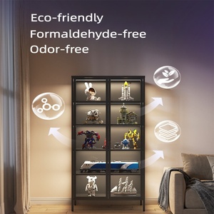 Nhà Máy Tùy Chỉnh Nhôm Khung Kính Bức Tượng Tủ Phòng Khách Hiển Thị Trường Hợp Tủ Cho Nhà Rượu Vang Phòng Ngủ - Product Image 2