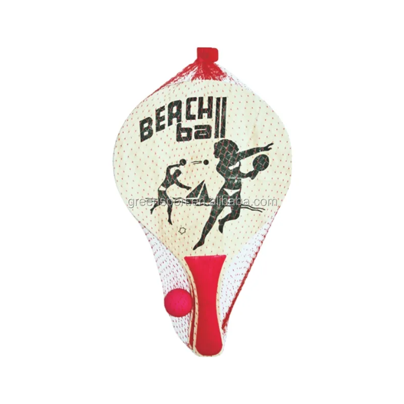 Best selling cheap WOODEN beach racket set beach tennis racket padel padel balls
