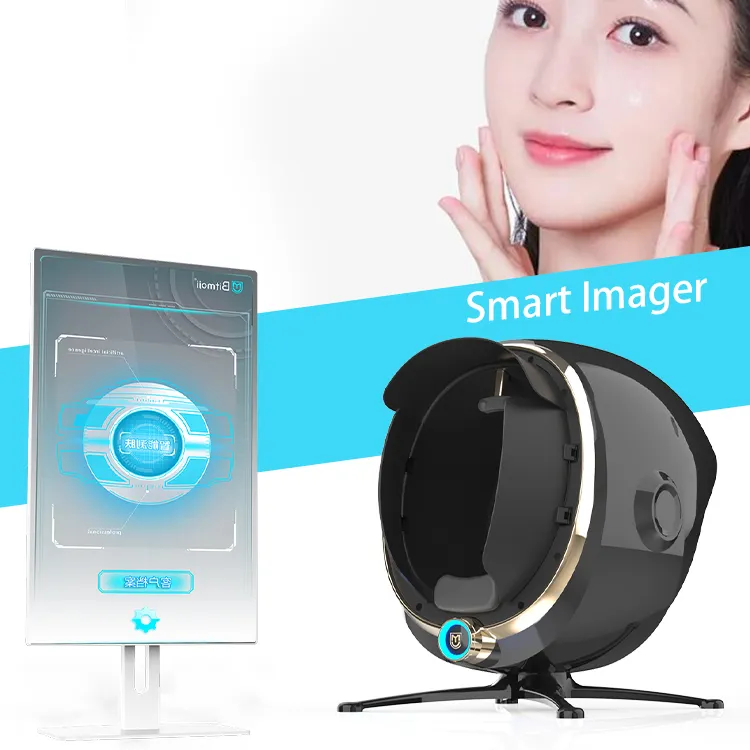 2023 nouveau 3d 4d magic smart mirror skin scan advanced dna test analyseur test 8 problèmes de peau majeurs pour le test des appareils coréens