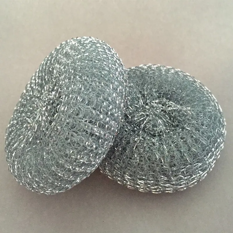 dish washing scrubber mesh galvanized metal scourer for kitchen