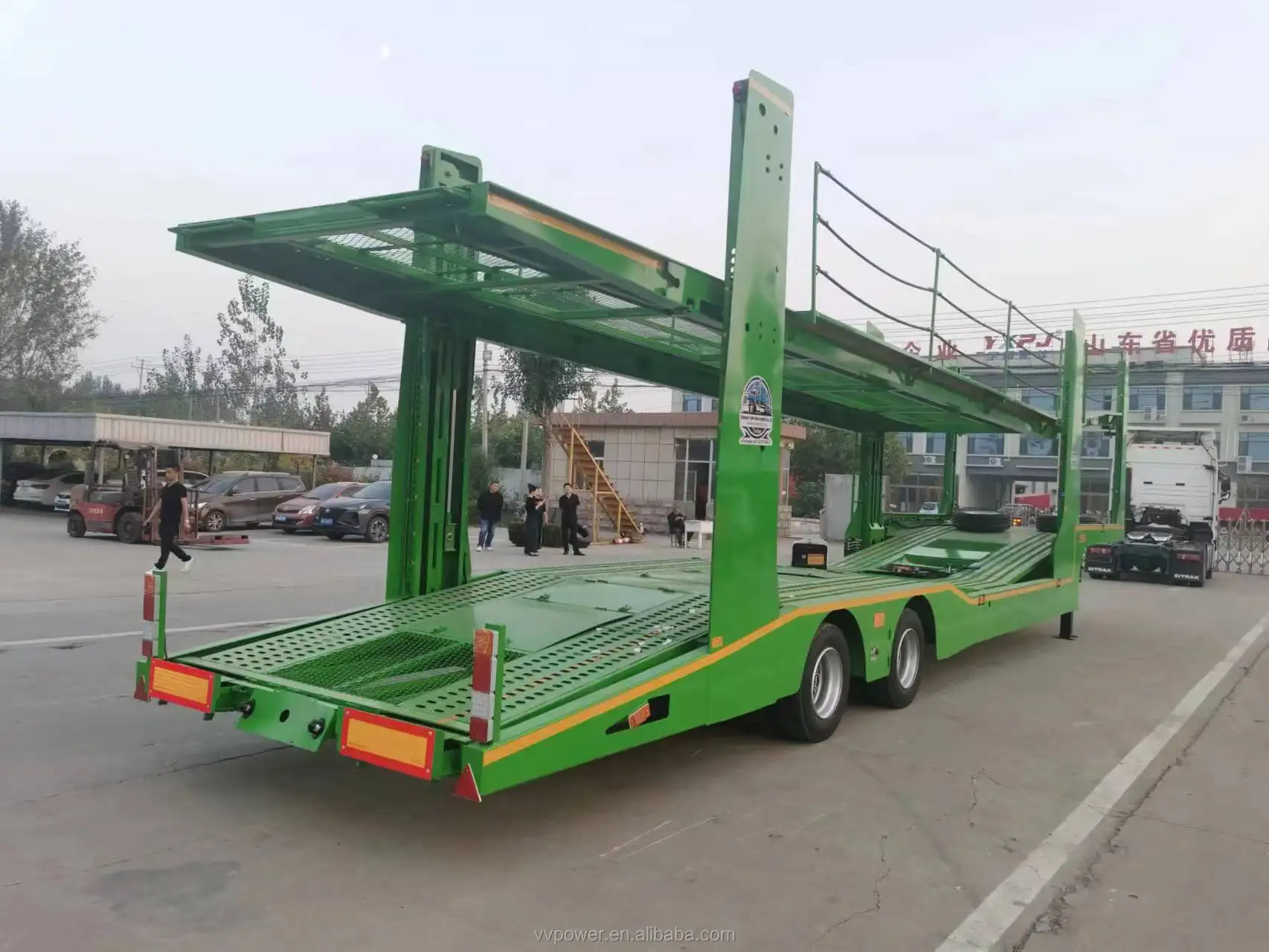 Bán phẳng thép vận chuyển xe rơ moóc để bán xe Trailer với nhà di động xe tàu sân bay bán Trailer