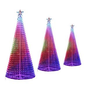 Luz LED programable inteligente para árbol de Navidad, RGB, DMX, para exteriores - Product Image 6