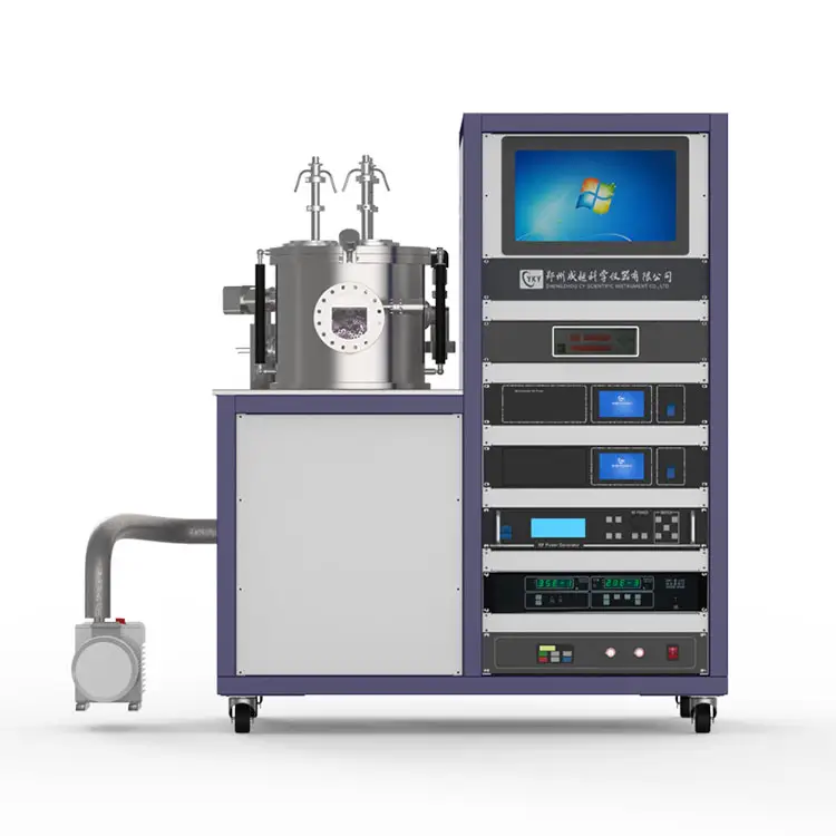 Farcatrice magnetron RF e DC a 3 target per film sottile composito multistrato