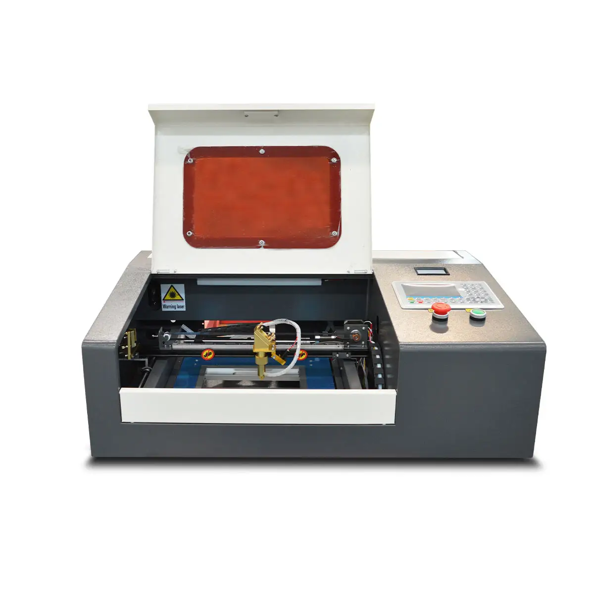 3020 Kleine Lasergraveur 40W 50W Laser Rubber Stempel Machine Lasersnijmachine
