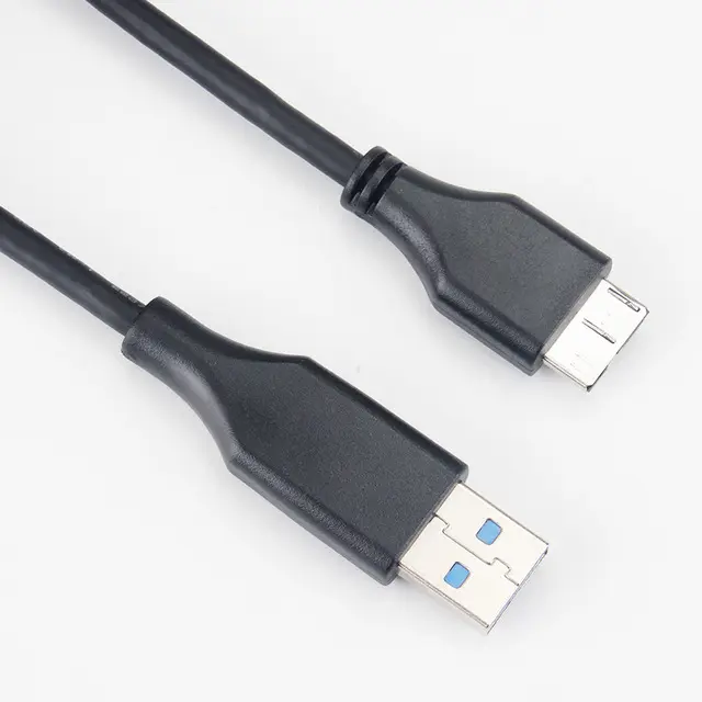 外付けハードドライブデータ転送USB3.0AからMicroBへの充電ケーブル