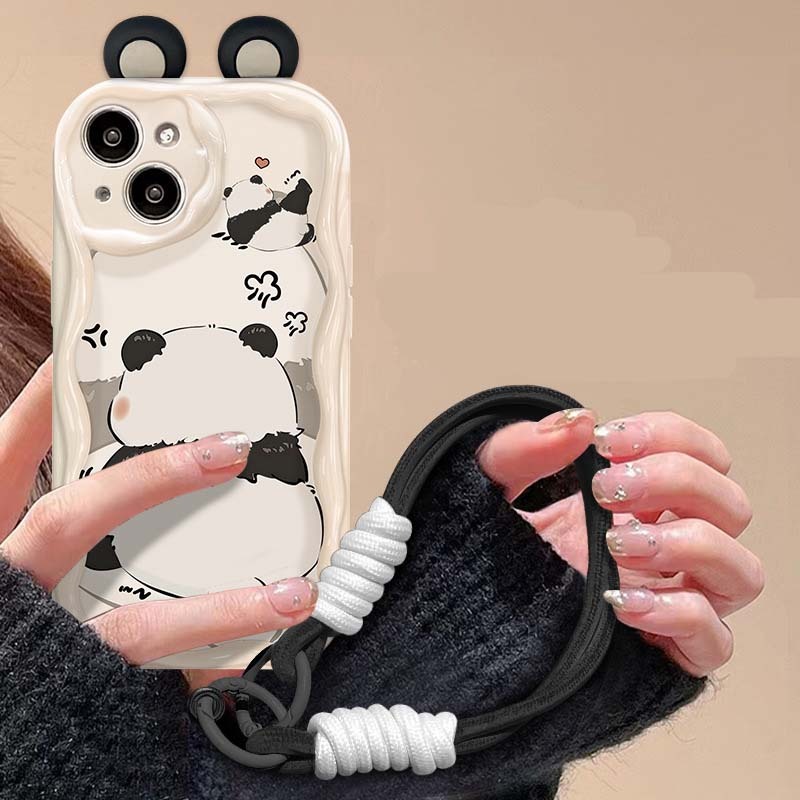 white case+Wrist Lanyard