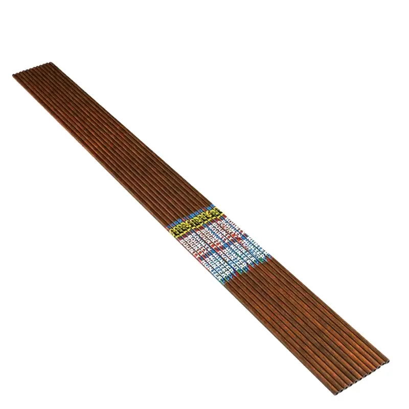 Eje de flecha para tiro con arco tradicional, fibra de carbono puro, madera, OEM, barato, 500 - 900 ID, 4,2mm, 30 pulgadas