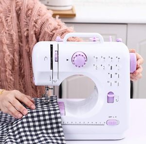 Máquina DE COSER eléctrica portátil, 12 puntadas integradas, altas y bajas velocidades, hilo doble, Overlock, características de reparación de costura inversa - Product Image 2